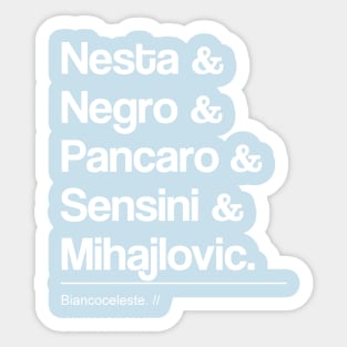 The Legends Of Biancoceleste Sticker